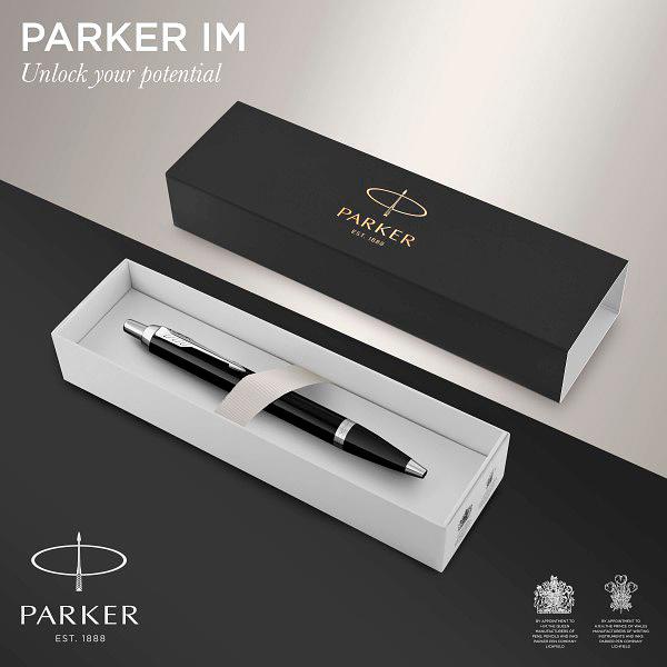 Ручка шариков. Parker IM Core K321 (CW1931665) Black CT M син. черн. подар.кор. фото 5