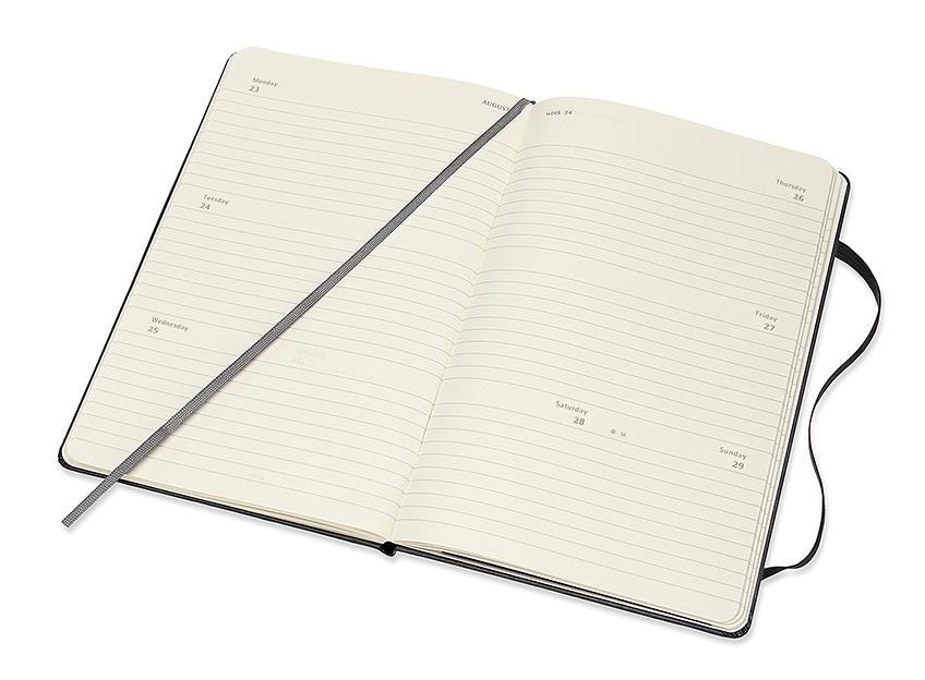 Еженедельник Moleskine CLASSIC WKLY Large 130х210мм 144стр. черный фото 5