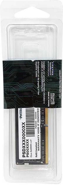 Память DDR4 16Gb 2666MHz Patriot PSD416G266681S RTL PC4-21300 CL19 SO-DIMM 260-pin 1.2В фото 6