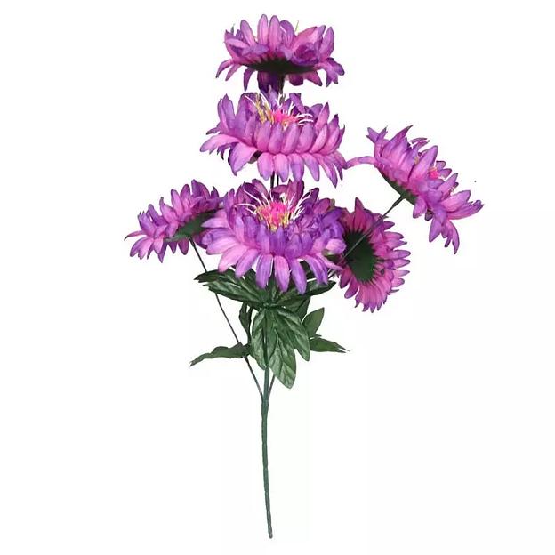 Декоративное растение букет с астрами 7 голов 51см 381-590 фото 2