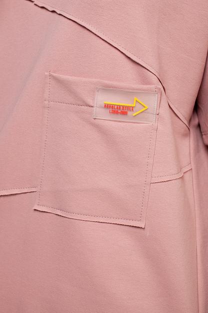 Туника футер 2-х нитка  4120/03/Пудровый  фото 5