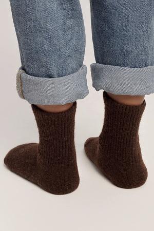 Носки детские из натуральной шерсти TOD Оймс цвет тёмно-коричневый фото 2