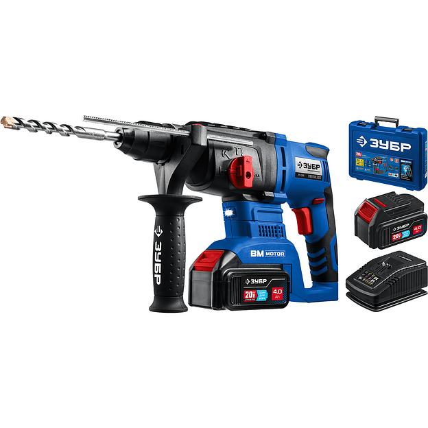 Бесщёточный перфоратор Зубр серия «Профессионал» PB-260-42 2 АКБ 4 А/ч в кейсе ОПТ фото 1