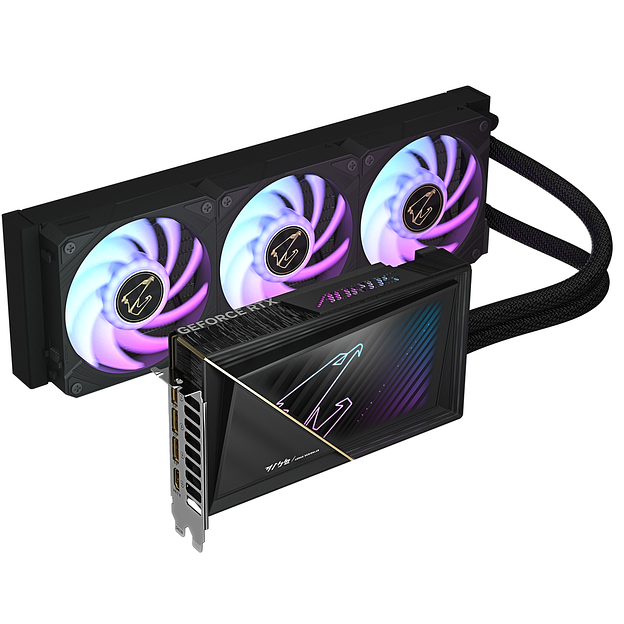 Видеокарта Gigabyte RTX5080 XTREME WATERFORCE 16GB GDDR7 256bit 3xDP HDMI 3FAN RTL фото 2