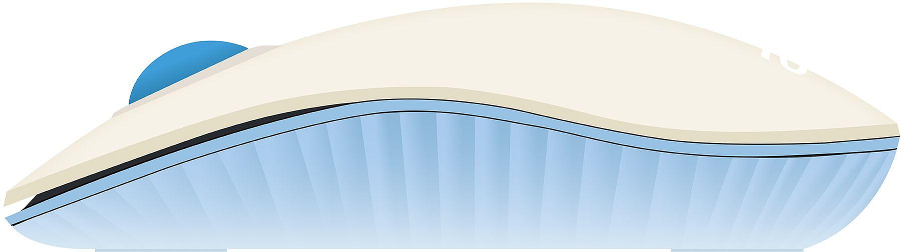 Клавиатура + мышь Acer OCC205 клав:белый/голубой мышь:белый/голубой USB беспроводная slim (ZL.ACCEE.00C) фото 4