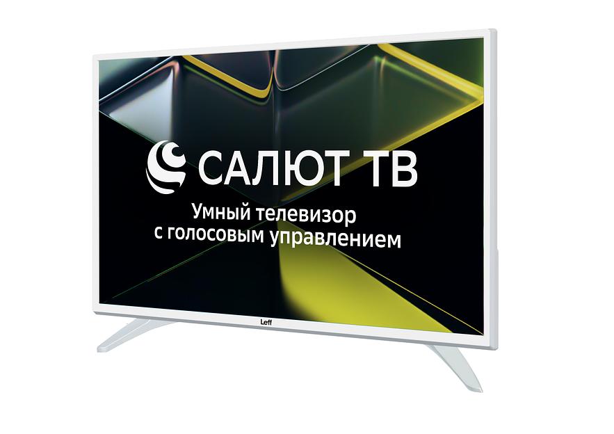 Телевизор LCD 28" HD LEFF 28H691T WHITE SALUT SMART фото 1