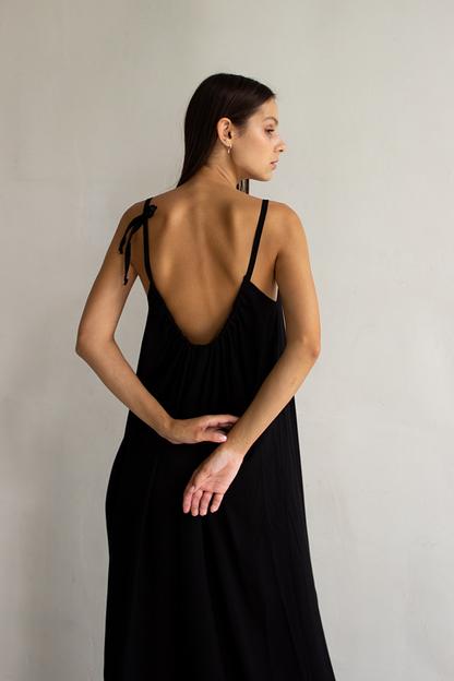 Сарафан длинный  TROPIC025/02/Черный  фото 5