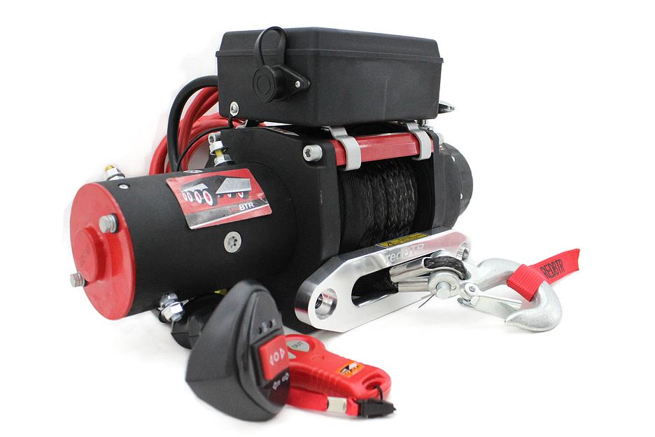 Лебедка автомобильная 12В 6000 lbs синтетика ОПТ фото 2