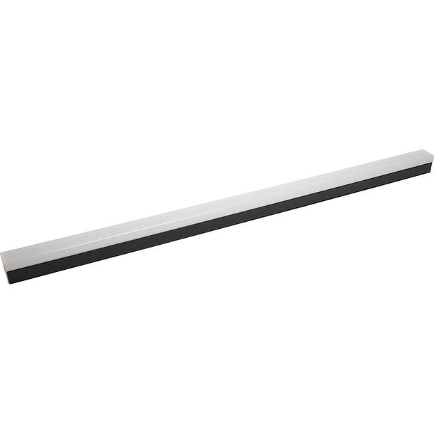 Светильник светодиодный ДПО-36вт 4000К 3200Лм линейный рассеиватель матовый в алюминиевом корпусе черный фото 1