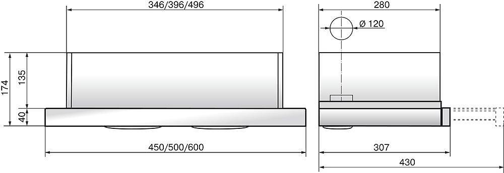 Вытяжка встраиваемая Elikor Интегра Glass 60П-400-В2Д бежевый/стекло бежевое управление: кнопочное (1 мотор) фото 2