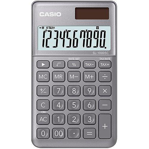 Калькулятор карманный CASIO SL-1000SC-GY-W-EP фото 1
