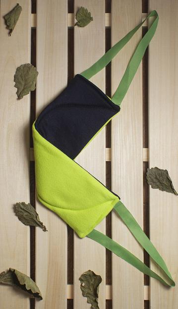 Мочалка тканевая «Два в одном» 40х12 см ОПТ фото 4