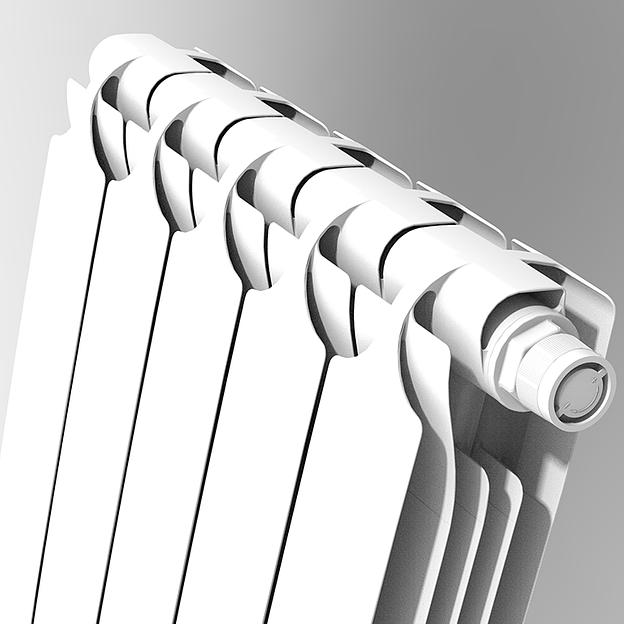 Биметаллический секционный радиатор Теплоприбор БР1-500НП фото 2