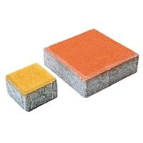 Плиты бетонные тротуарные 1.К.6 малый квадрат жёлтый опт фото 2