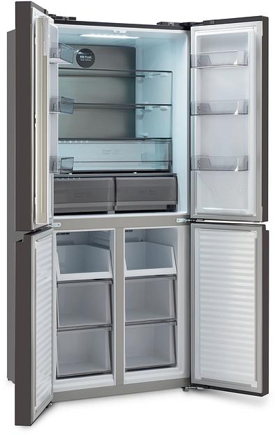 Холодильник Hyundai CM45043F 3-хкамерн. черная сталь фото 2