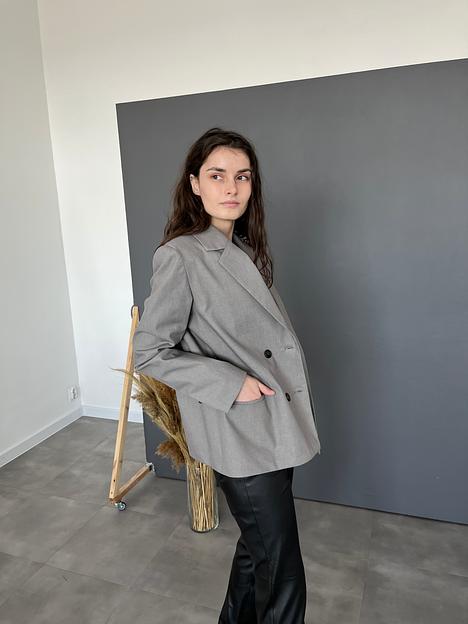 Женский пиджак оверсайз хб опт фото 2