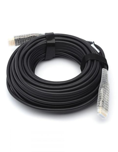 Кабель HDMI 30 м (HIGH speed, Metal gold, Optical) 8K VER 2.1 ATcom HDMI 2.1 (m) - HDMI 2.1 (m) 30 м (AT8877) фото 7