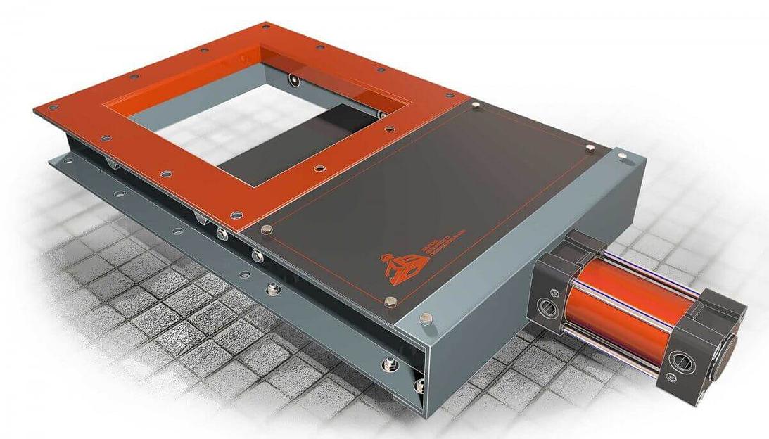 Шиберная заслонка (ножевой затвор) фото 1