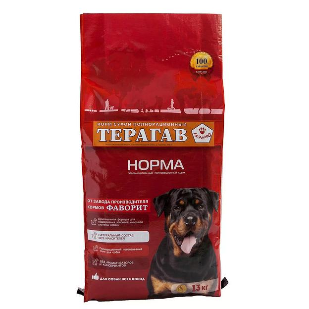 Корм для собак от 8 месяцев до 7 лет Терагав «Норма» 13 кг ОПТ фото 1