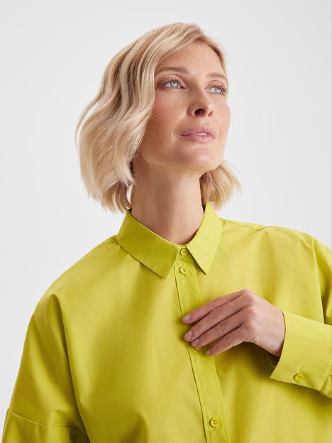 Рубашка из смесового хлопка, лайм, опт фото 2