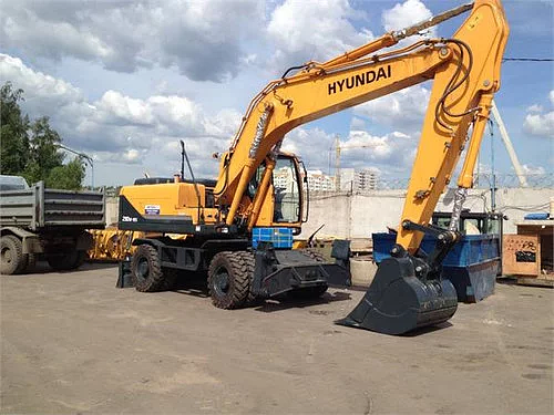 Аренда экскаватора колёсного Hyundai R200W-7 фото 1
