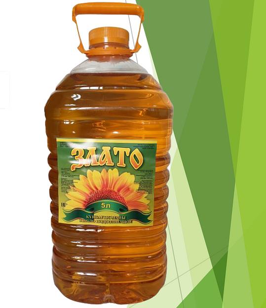 Масло «Злато» нерафинированное 5 л ОПТ фото 1
