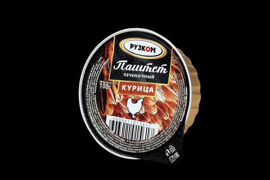 Паштет печеночный «Курица» 100 г ОПТ фото 1