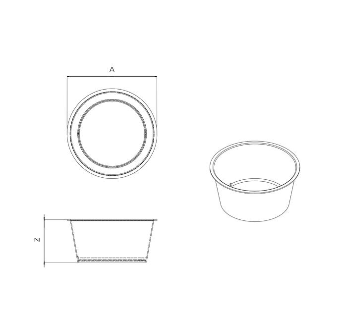 Пластиковая  банка-сметанница Б 95-200 фото 1