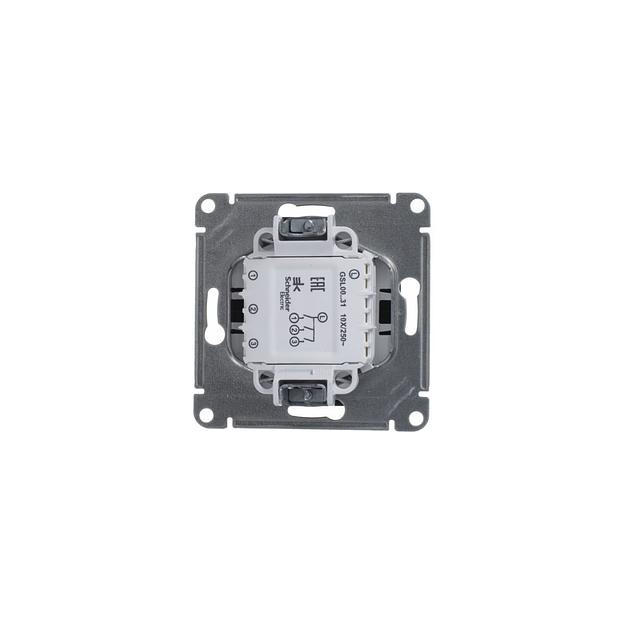 Systeme electric GSL000731 GLOSSA 3-клав. ВЫКЛЮЧАТЕЛЬ, сх.3, 10АХ, механизм, АНТРАЦИТ фото 4
