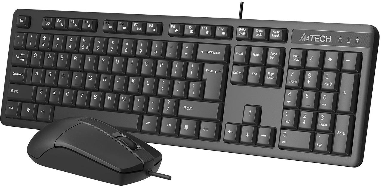 Клавиатура + мышь A4Tech KR-3330 клав:черный мышь:черный USB фото 3