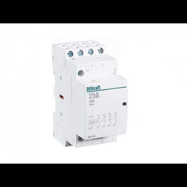 Контактор модульный МК-103 4НО 25А 230В DEKraft 18067DEK фото 1