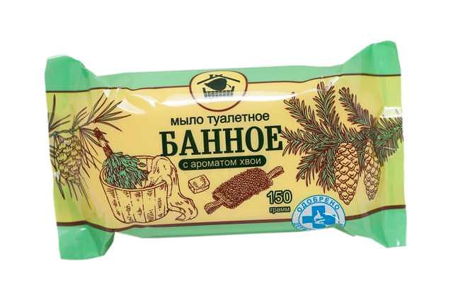 Мыло туалетное Банное «С ароматом хвои» фото 1