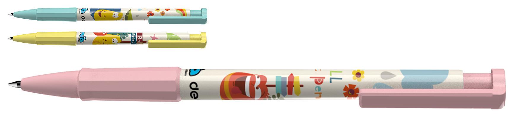 Ручка шариков. Deli EQ3-BK черные линия 1мм фото 1