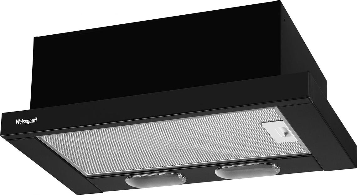 Вытяжка встраиваемая Weissgauff TEL 500 EB черный управление: кнопочное (1 мотор) фото 1