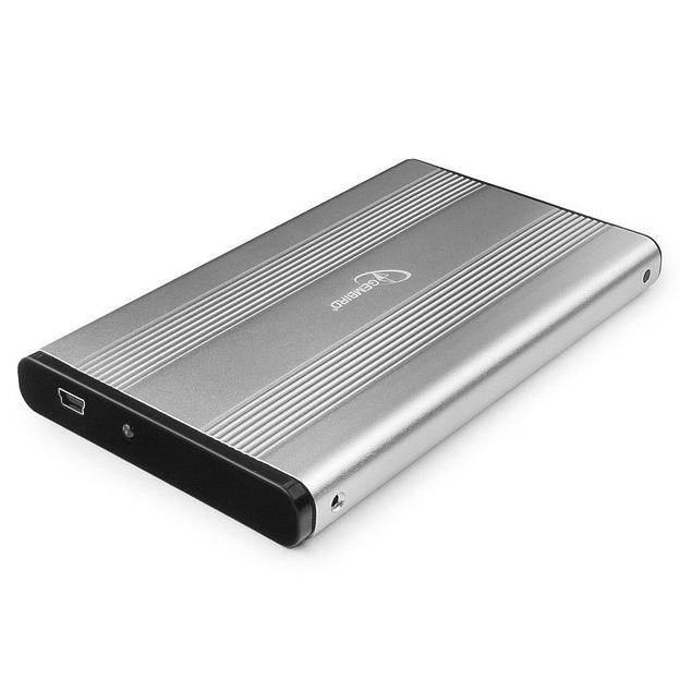 Внешний корпус 2.5" Gembird EE2-U2S-5-S, серебро, USB 2.0, SATA, металл Gembird {100} фото 1