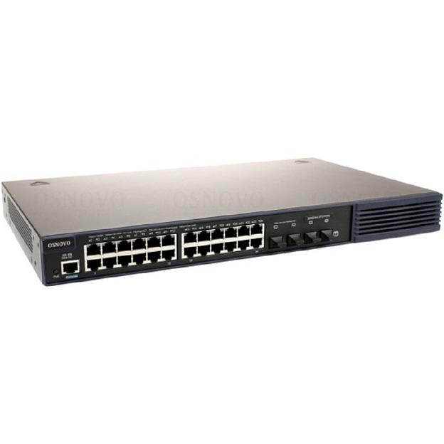 SW-8244/LST(370W) Управляемый L2+ стекируемый PoE коммутатор Gigabit Ethernet на 24 RJ45 PoE + 4 x SFP uplink порта. фото 1