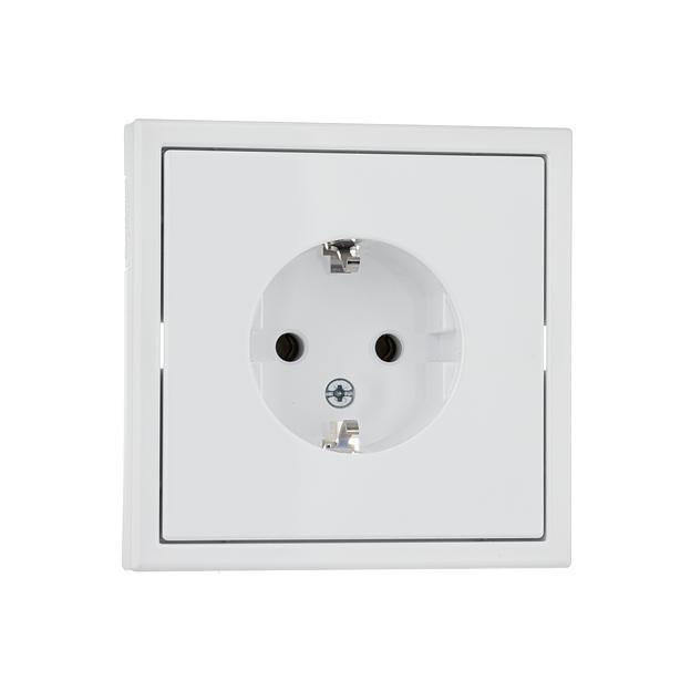 ARTGALLERY розетка с заземлением, 16А, механизм, белый фото 5