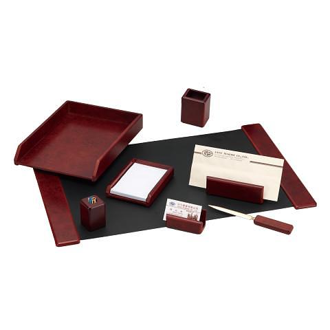 Настольный набор, 8 предметов, красное дерево, Forofis Wood (MDF) фото 1