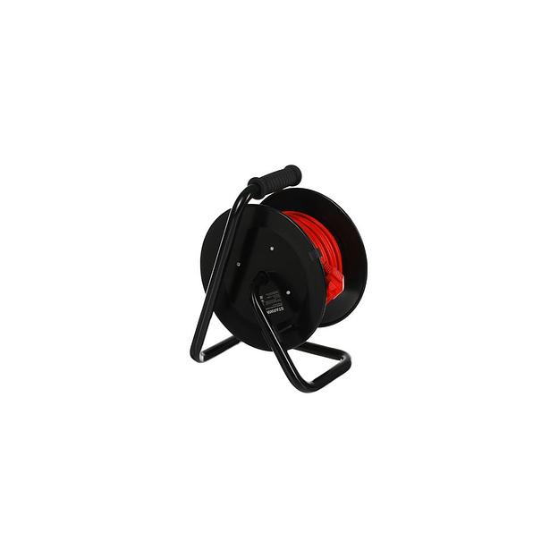 Удлинитель силовой StarWind ST-PSR4.40/G-16, розеток 4шт, 3x2.0 кв.мм, 16A, 40м, ПВС, катушка, оранжевый фото 1