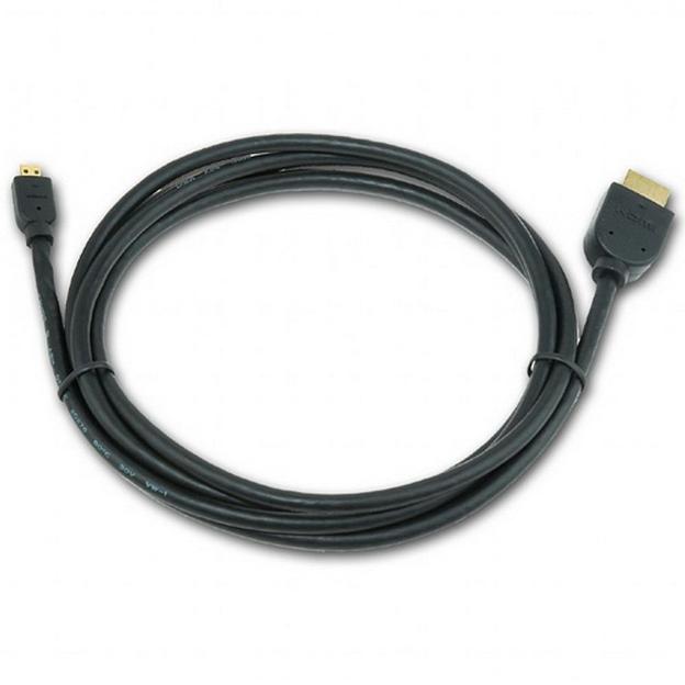 Кабель Cablexpert Кабель HDMI-microHDMI Cablexpert CC-HDMID-6 v1.3, 19M/19M, 1.8м, черный, позол.разъемы, экран, пакет (072854) {200} фото 2