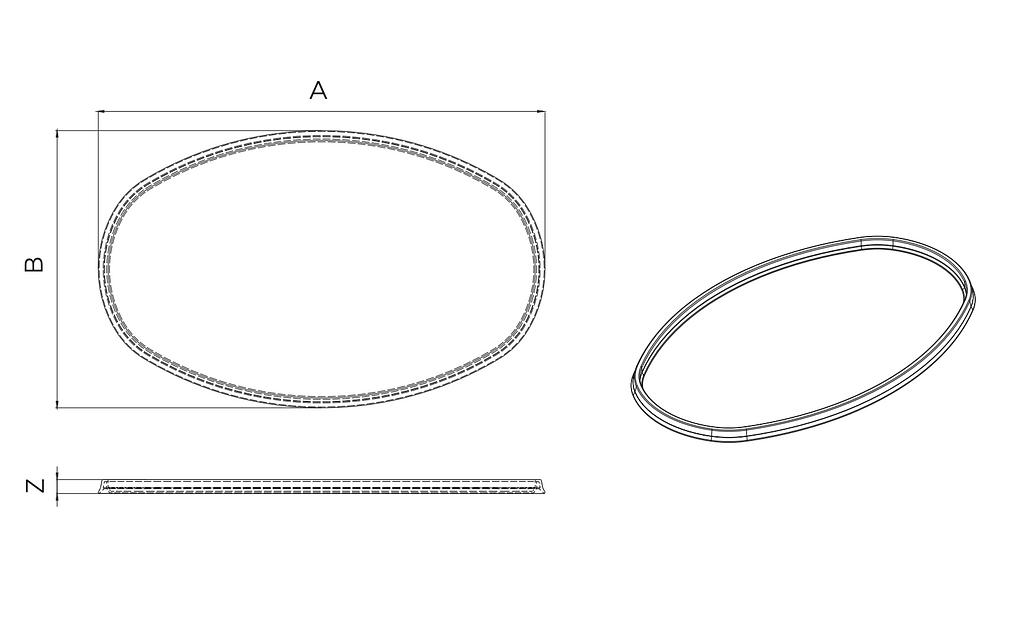 Пластиковая крышка для банки лодка-эллипс КР 250х160 фото 1