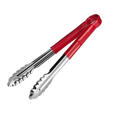 Щипцы универсальные 40 см. нерж. красная ручка MGsteel /1/120/ фото 1