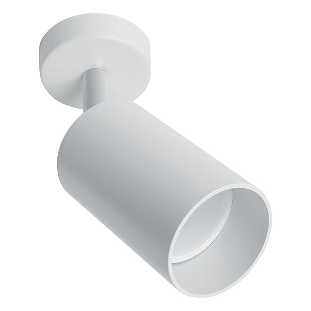 Светильник ДБО GU10 без лампы наклонный белый фото 1