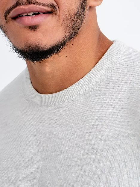 Джемпер мужской классический с длинным рукавом белый фото 7