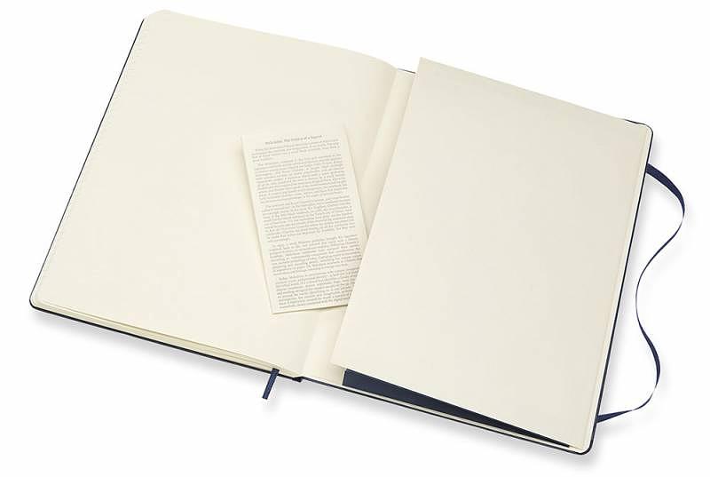 Блокнот Moleskine CLASSIC QP090B20 XLarge 190х250мм 192стр. линейка твердая обложка синий фото 5