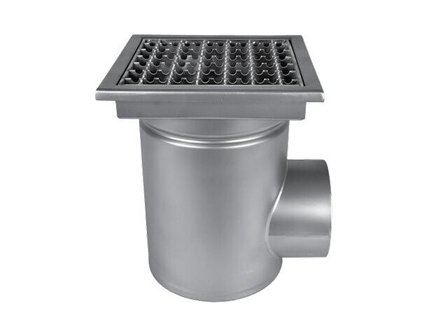 W300/110H1 Трап канализационный из нержавеющей стали горизонтальный однокор фото 1