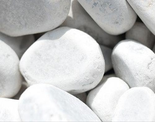 Мрамор галтованный белый 40-300 мм ОПТ фото 1