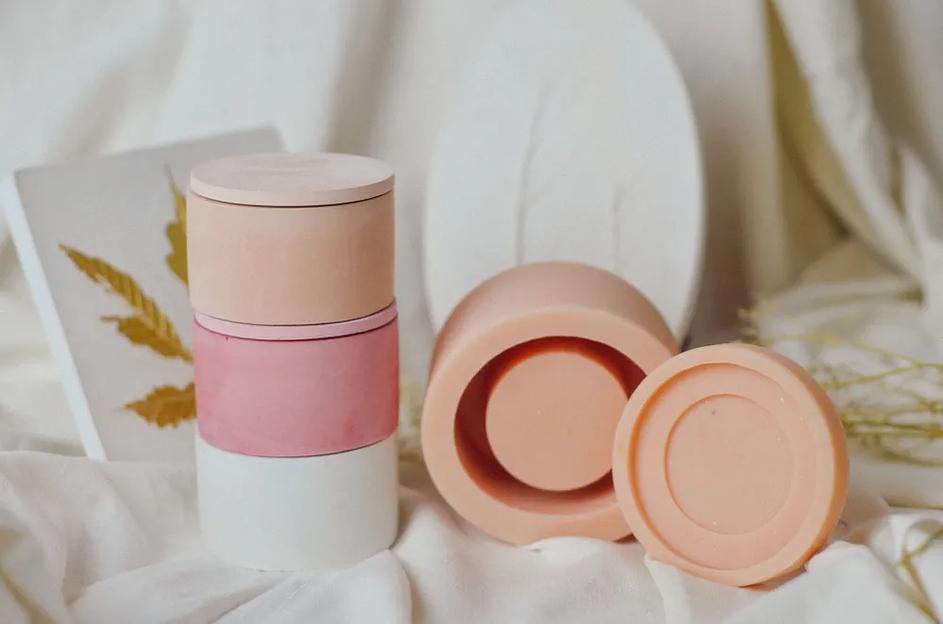 Силиконовый молд «Половинка цилиндра S» для изготовления подсвечника с крышкой ОПТ фото 2