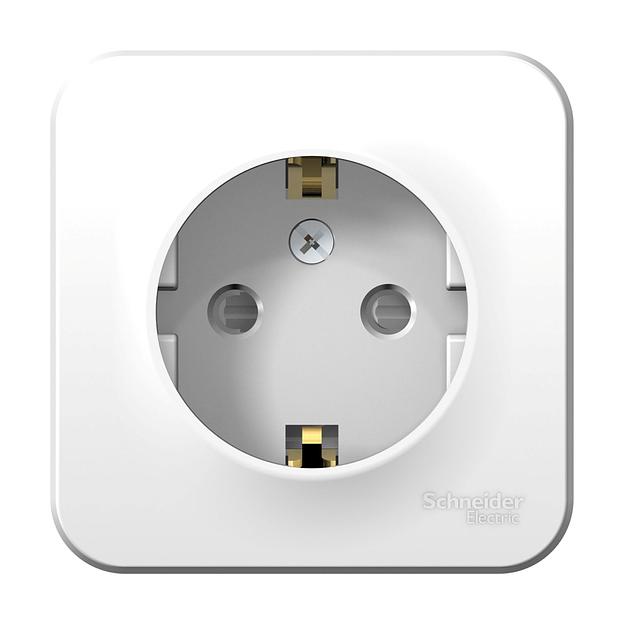 Systeme electric BLNRA011101 BLANCA О/У РОЗЕТКА с заземлением со шторками, 16А, 250В, БЕЛЫЙ фото 2
