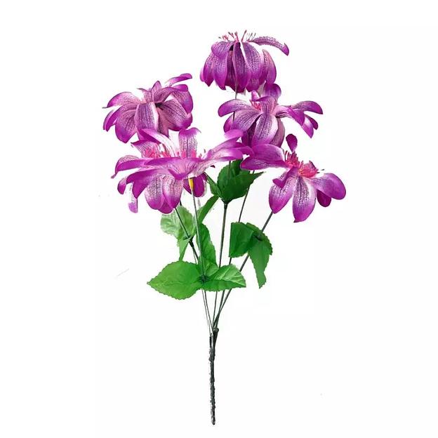 Букет с ромашками на 6 голов 42см 362-670 фото 2